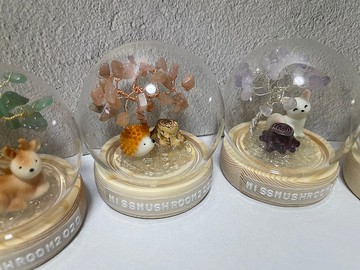 訂製送專屬文字 | 水晶樹系列微景觀水晶球 | 可愛 | 居家擺飾