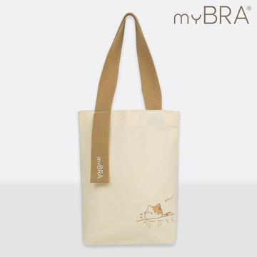myBRA品牌設計 可愛貓咪插畫帆布袋