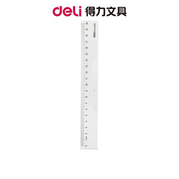 【Deli得力】塑膠直尺-20cm(6220) 台灣發貨｜文具 辦公用品 學生文具 收納