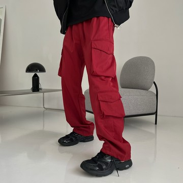 [1atm] 傳輸-防潑水尼龍落地褲