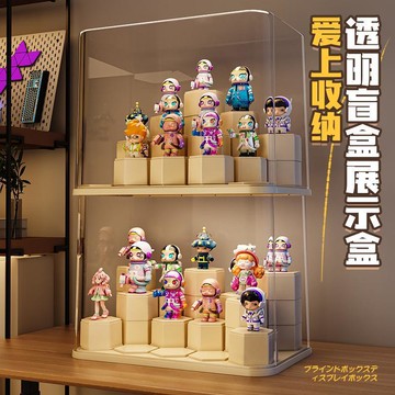 🎁【盲盒收納展示盒】潮玩手辦擺件 透明防塵陳列 台灣出貨 整齊收納 完美展示 收藏必備