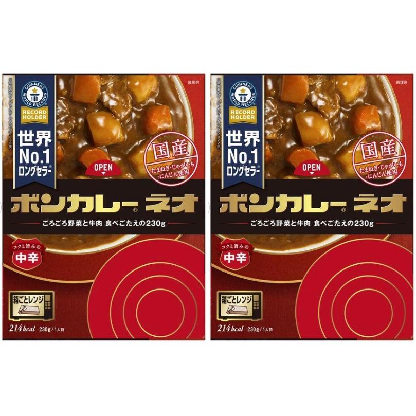 ボンカレー ネオ 中辛 大塚食品 2個