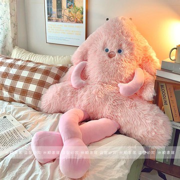 長腿小怪獸抱枕沙發客廳女生睡覺椅子床上護腰辦公室床頭靠枕靠背
