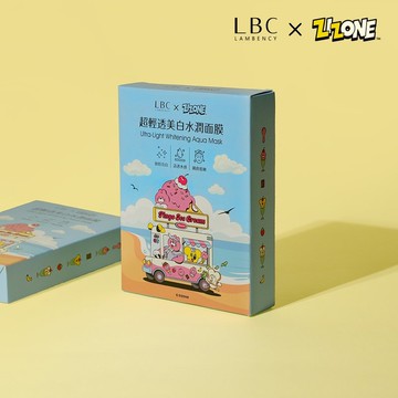 LAMBENCY x ZIZONE 夏日冰淇淋聯名系列 - 超輕透美白水潤面膜