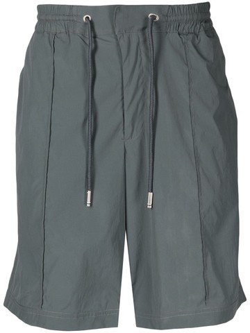ZZERO BY SONGZIO - Panther Poly drawstring track shorts - unisex - Nylon/Polyurethane - M - Grey