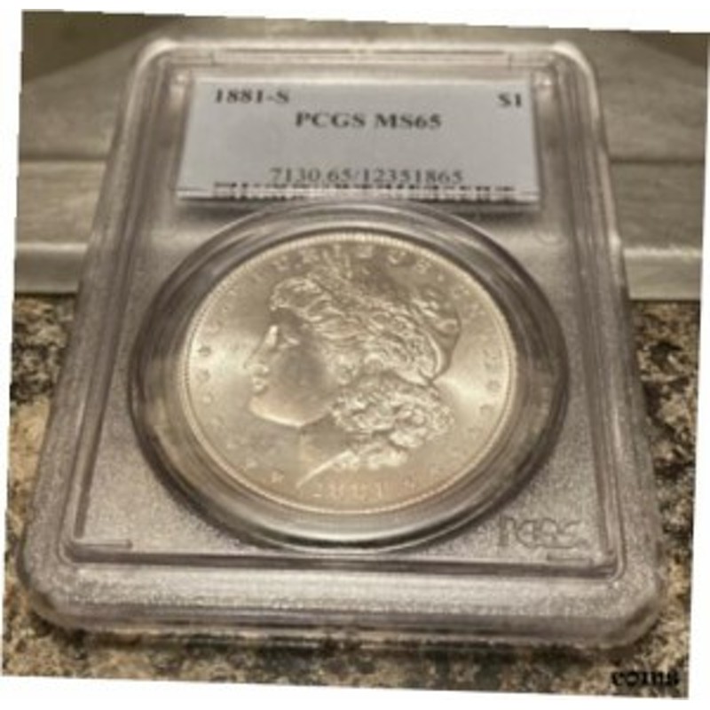 品質保証書付】 アンティークコイン NGC PCGS 1881-s Morgan Silver