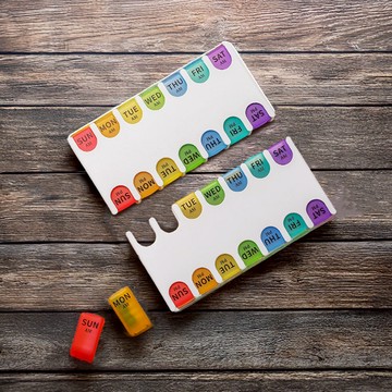 [7天早晚14格] 隨身藥盒 藥盒分裝盒 防潮藥盒 小藥盒 分藥盒