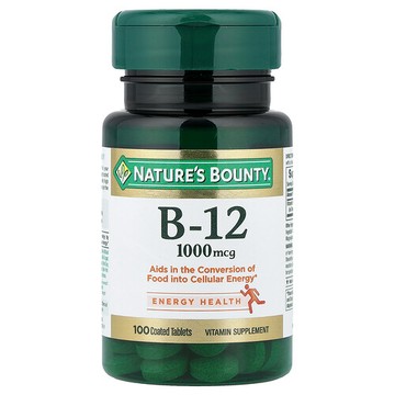 Nature's Bounty, 維生素 B-12，1000 微克，100 片腸溶片
