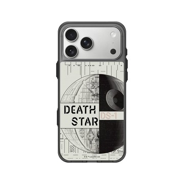 iPhone 17 Pro Max Clear (相機按鈕) 酷墨灰 - 迪士尼-星際大戰 Star Wars - 星際大戰 – 死星全幅結構圖