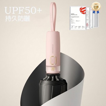 【左都】愛心燙金透明環 大防曬傘 黑膠降温 抗UV 反向傘 防回彈 UPF50+ 防紫外線 不透光 醫美防曬 遮陽傘