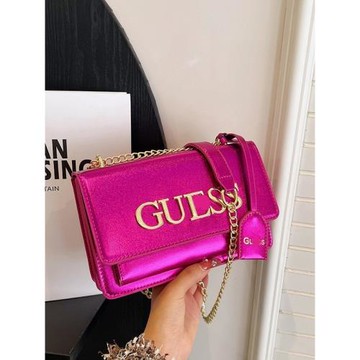 bags鏈條亮面小方包2025新款時尚潮流單肩手提包高級感斜挎包包女