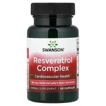 Swanson Vitamins, 白藜蘆醇複合物，60 粒膠囊