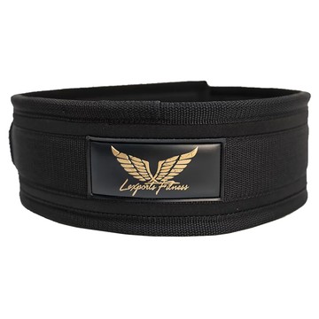 Lexports Fitness 勵動風潮 專業重訓舉重腰帶 核心保護型 石墨黑 寬4英吋 厚8mm  S  1個