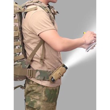 狼統達360度旋轉手電筒套多功能手電筒腰掛套手電筒套野外肩帶掛