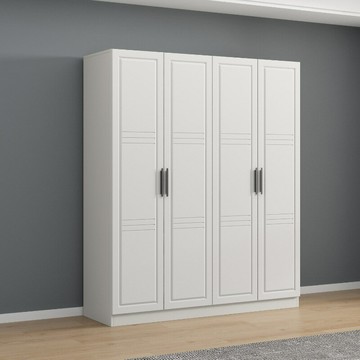 免運 開立發票 實木質衣柜家用臥室現代簡約三四五門出租房經濟型簡易歐式大衣櫥 快速出貨