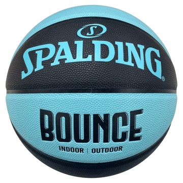 SPALDING Bounce PU 籃球 黑色/湖水綠  SPB91007  7號  1個