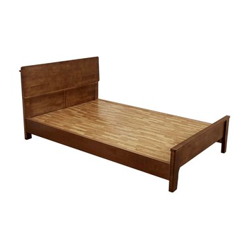 Homelike 喜家居單人3.5尺胡桃色實木床架組(附床板)(2530)