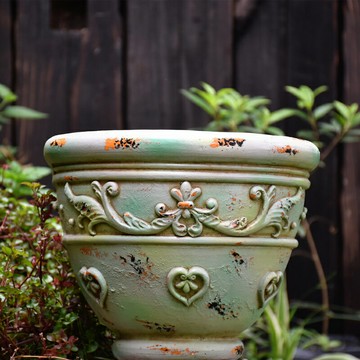 北歐復古羅馬花盆套盆戶外花園擺件庭院別墅裝飾布置多肉綠植盆栽