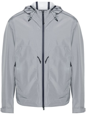 Emporio Armani - Travel Essentials jacket - men - Polyurethane/Polyester - 46 - Grey