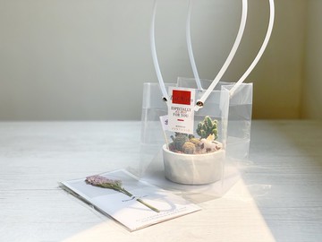 【加購】盆栽禮物包裝 提袋+卡片(2-3吋盆器適用) @JU多肉