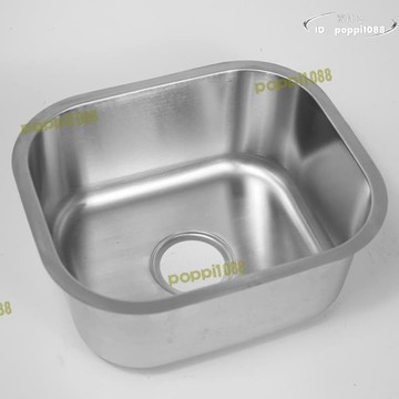 開業優惠！！！【限時免運】304不鏽鋼單槽 水槽家用圓邊臺下盆廚房洗菜盆單槽洗碗槽水池