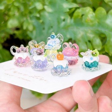 午茶時光 手工琉璃甜品蛋糕 14K 鎖骨鏈