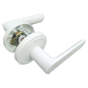 L.S 麥金牌 日規水平鎖 LS-710浴廁鎖 無鑰匙 大套盤60mm(白色) 適用門厚30mm~42mm  1個