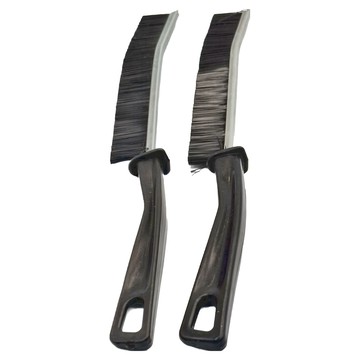 瓷磚縫隙刷 2支 加長手柄 縫隙清潔刷  黑色  1組