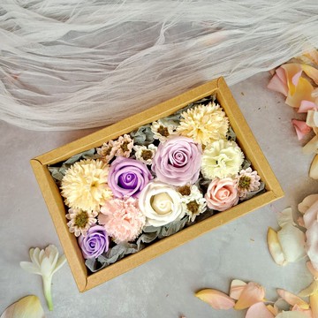 香皂玫瑰小花盒 仿真花擺設 玫瑰桌花 盆花 花禮 SOF-003