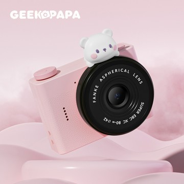【GEEKPAPA 極客爸爸】A5mini兒童迷你數位相機-粉色
