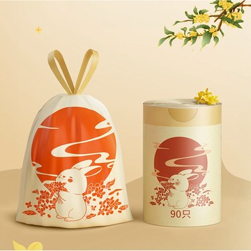 桂花香氛免撕手提垃圾袋 90入/卷 桂花香