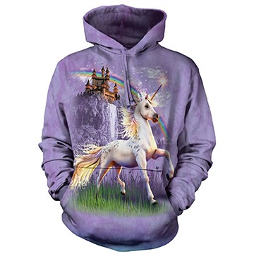 『摩達客』(現貨) 美國進口【The Mountain】獨角獸城堡 長袖連帽T恤