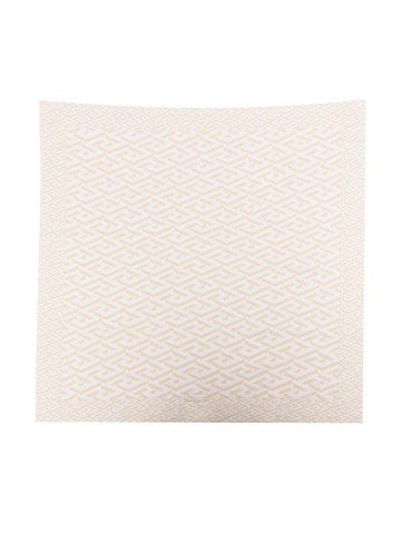 Versace Kids - Greca-pattern blanket - kids - Cotton - One Size - Brown