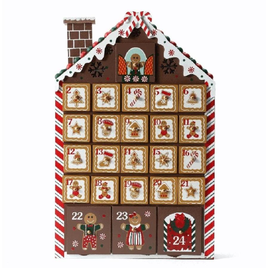 Christmas Decorations Christmas 24-Day Countdown Calendar Chocolate Wooden