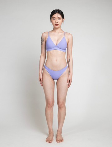 Lavender 薰衣草紫 / 三角疊層 運動款上衣 / Top