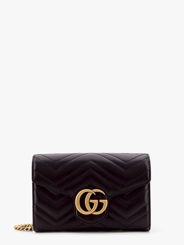 Gg marmont matelassé leather shoulder bag with frontal logo - GUCCI - gender_Woman