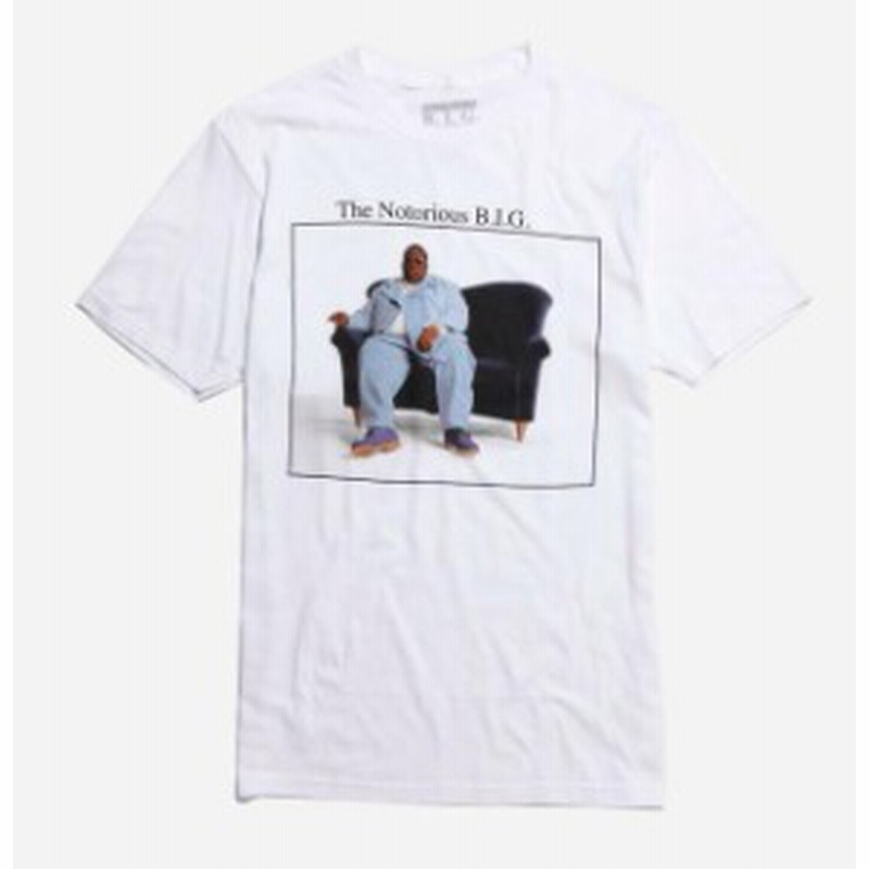 Official オフィシャル ファッション トップス Notorious Big Couch Photo Mens T Shirt White Nwt 100 Authentic Official 通販 Lineポイント最大1 0 Get Lineショッピング