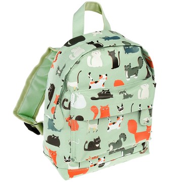 英國 Rex London - 幼兒/兒童後背包 學生包 旅行包-萌貓樂園