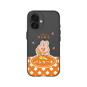 iPhone 16 Clear (相機按鈕) 酷墨灰 - Bunni Konbiny - 喫茶甜點時光