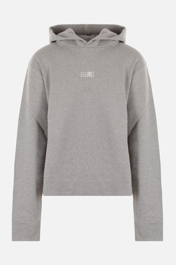 MM6 fleece hoodie with numeric graphic Man