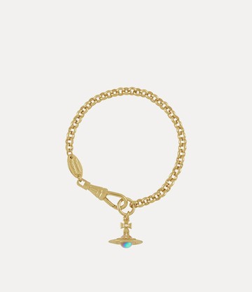 Vivienne Westwood New Petite Orb Bracelet -Gold-crystal-ab-white-crystal-clear-ab-cz -Gold-crystal-ab-white-crystal-clear-ab-cz Women
