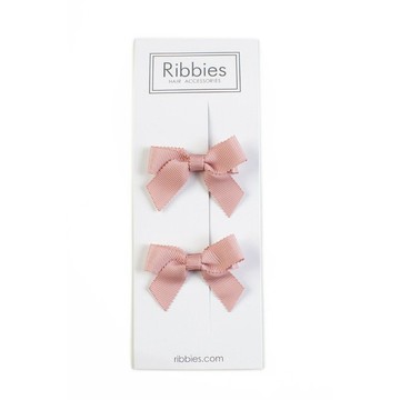 英國Ribbies 經典蝴蝶結2入組-紫紅