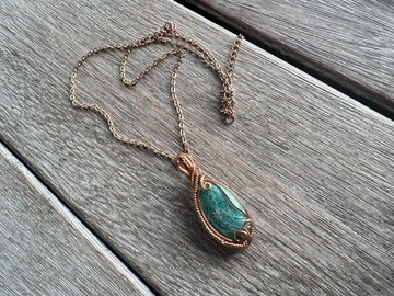 20260421 wire wrapping 天河石 銅線 繞線 吊墮