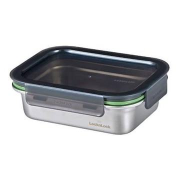 LocknLock 樂扣樂扣 Stackable 不鏽鋼保鮮盒 600ml  1個  盒身 + 上蓋