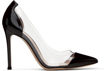 Gianvito Rossi 黑色 Plexi 85 高跟鞋