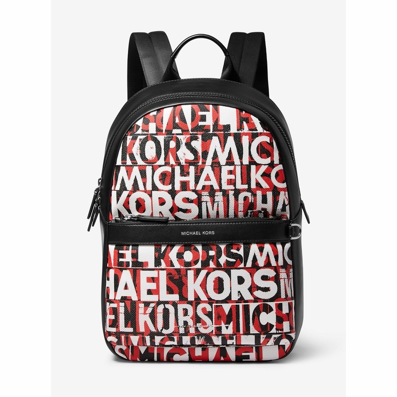 Michael Kors Mens メンズ Greyson バックパック レタリングロゴ バッグ ブラック レッド マイケル コース 送料無料 通販 Lineポイント最大10 0 Get Lineショッピング