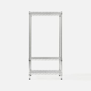 特力屋 鍍鉻三層架 寬60*深35*高120公分