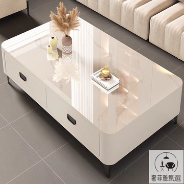 茶几/邊桌 公司貨 巖板茶幾客廳家用新款小戶型輕奢高級感茶幾桌電視櫃組合P102-SFY快速出貨