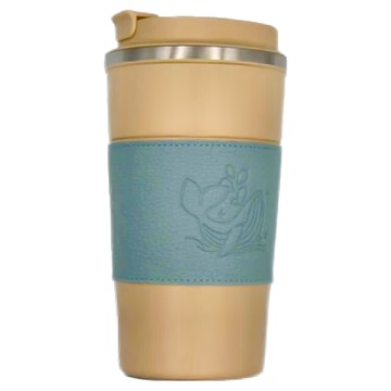 ZEN ZHOU 仁舟淨塑 焦糖奶茶系列 溫心地球 鋼藝保溫杯 480ml  鯨碳藍  1個