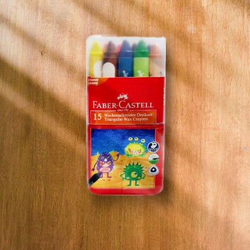 Faber-Castell 大眼星球無毒蠟筆-15色(原廠正貨)